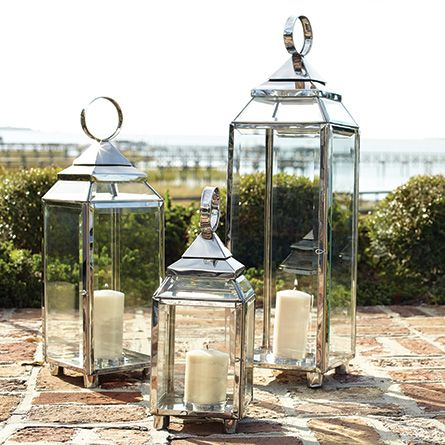 Crafted in a lovely contrast of metal and glass, our Lanterns will bring a sense of elegance and romance to your covered patio, sunroom or three season room. Our top Pin from last week!