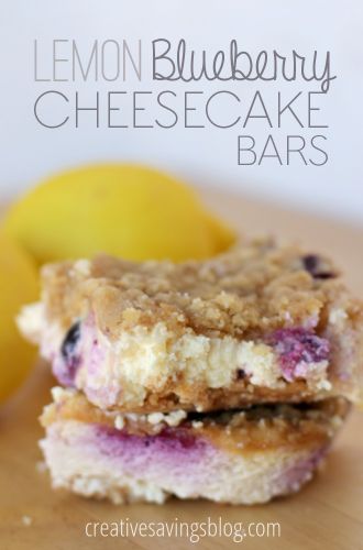 If you need a Spring pick-me-up, you MUST try these heavenly lemon blueberry cheesecake bars. The filling is to-die for, and the streusel topping leaves a fabulous crunch in your mouth!