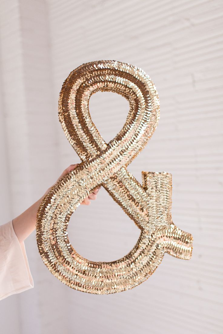 DIY Jumbo Sequin Monogram - make it for a party, keep it forever.