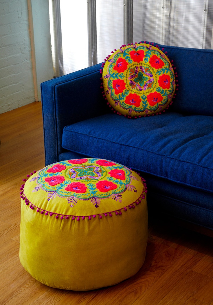 maybe i could make the pouf? with a mexican dress?