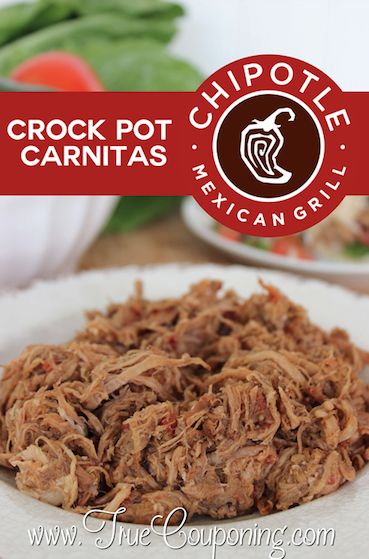ake this Crock Pot Chipotle Carnitas Recipe at home and save the cost of going out to the restaurant!