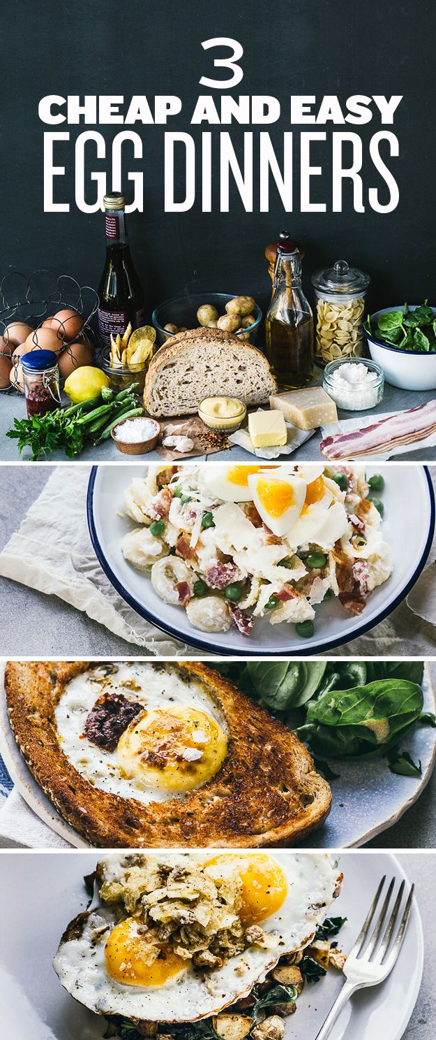 • 3 EASY EGG DINNERS / BREAKFASTS
