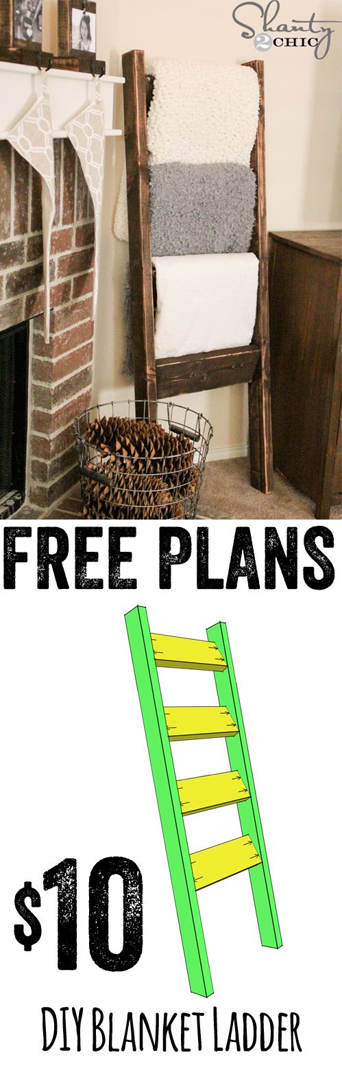 LOVE this Blanket Ladder!