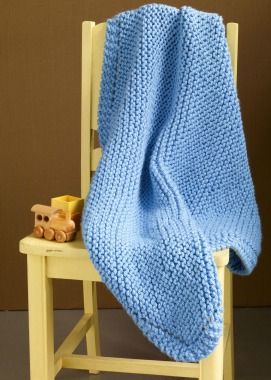 I need to learn to knit ASAP~Only three basic stitches to make this very sweet knitted baby blanket