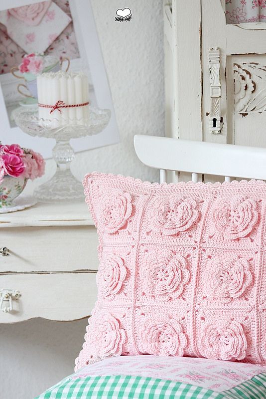 Crochet Flower Cushion | Flickr - Photo Sharing!