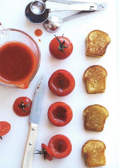 ini grilled cheese and tomato soup. (Peter Callahan, Photo: Con Poulos)