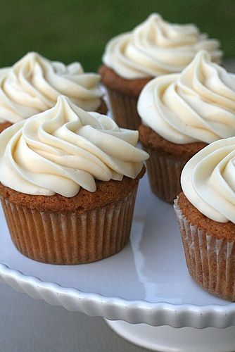 Carrot Cupcakes! =) Do not change a single thing about this recipe, unless you want to add a few chopped nuts or raisins. Otherwise.... PERFECT!