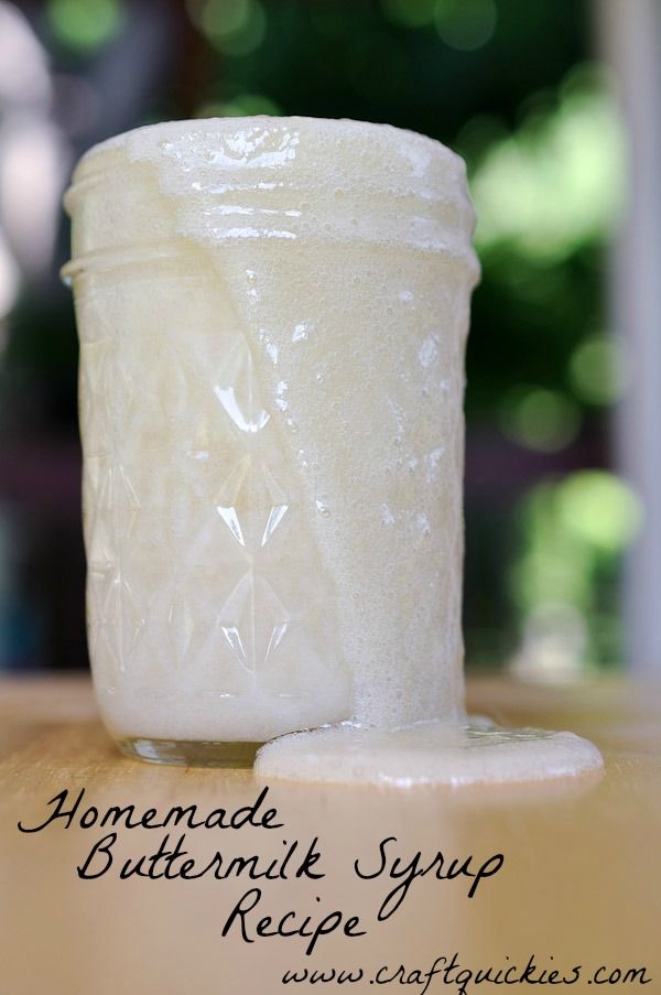 BUTTERMILK SYRUP ~ Try this over pancakes, waffles or any dessert that needs a little help. Reminds me of cake gravy...