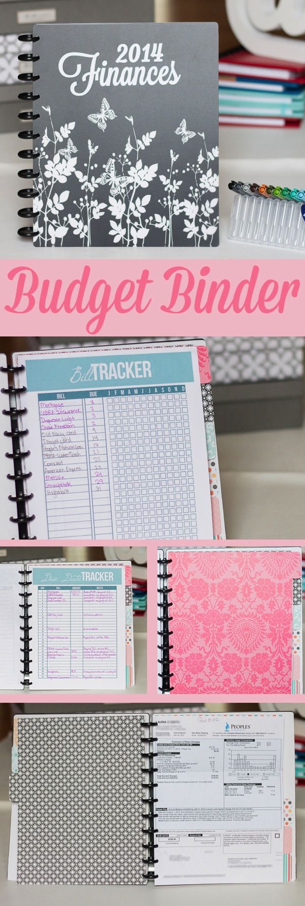 Budget Binder Tour - A no filing way to organize bills and bill paying. ~Melisa
