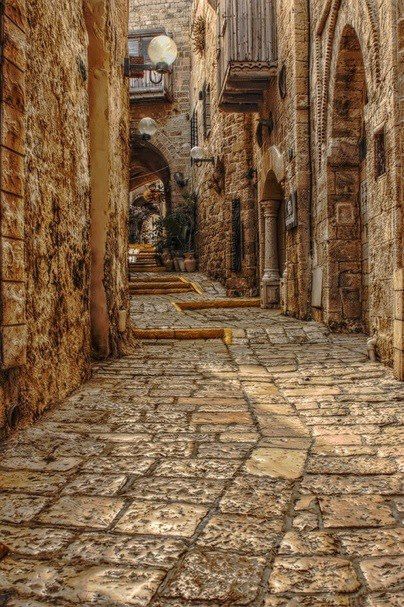 Via Dolorosa. Where Jesus walked through with his cross on his way to calvary.
