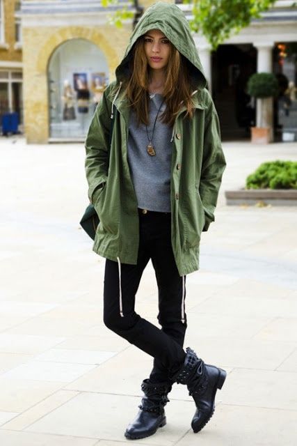 Style inspo: oversized military jacket