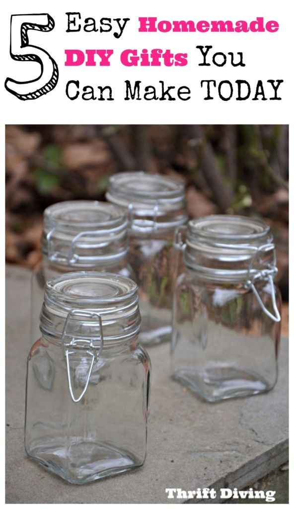 Do you despise commercialized gifts? If so, here are 5 homemade DIY gifts that you'll love, and are easy gift ideas that you can make today. Include 1) Upcycled "Get Pampered" gift basket 2) DIY face and body scrubs 3) Love Jars 4) DIY foot 