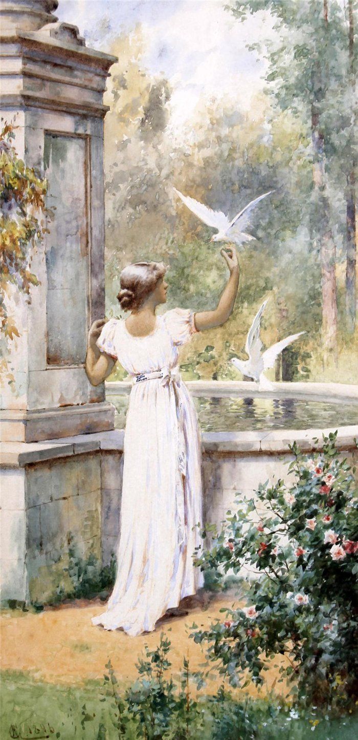 Alfred Glendening Jr. (1861 - 1907), English painter. TG