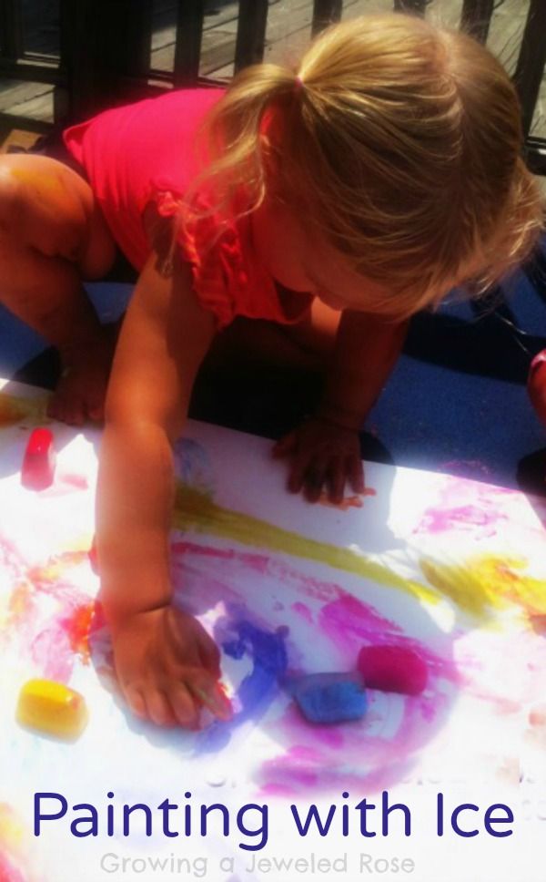 Ice Painting- a FUN way to keep cool this Summer!