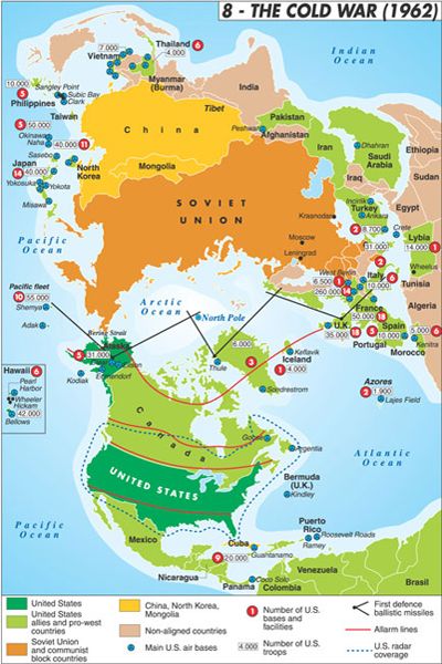 The Cold War Map 1962
