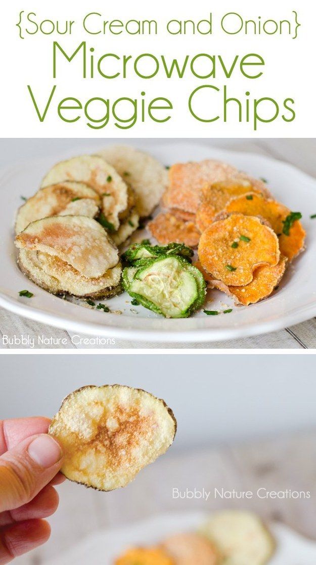 Sour Cream and Onion Microwave Veggie Chips | 31 Microwave Recipes That Are Borderline Genius