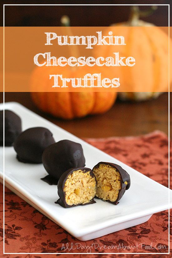 Low Carb Pumpkin Cheesecake Truffles Recipe | All Day I Dream About Food