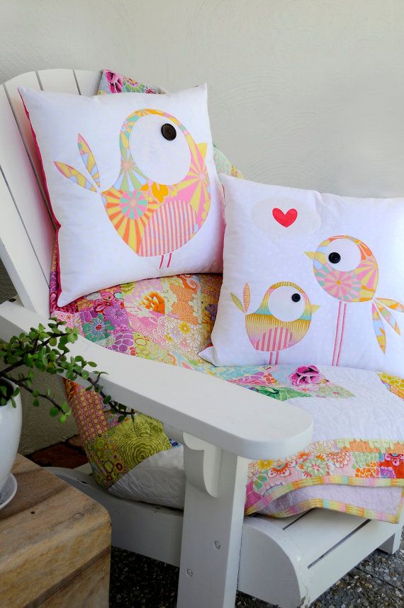 cute bird applique