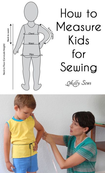 How to Measure Kids to Sew Clothes - Melly Sews