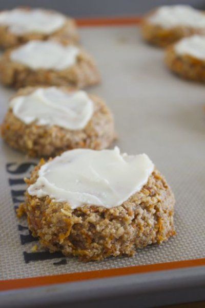 Paleo Carrot Cake Cookies by Lauren Zembron Who wouldn't want to eat paleo desserts???? Sooooo healthy and sooooo yummy!!!!!!