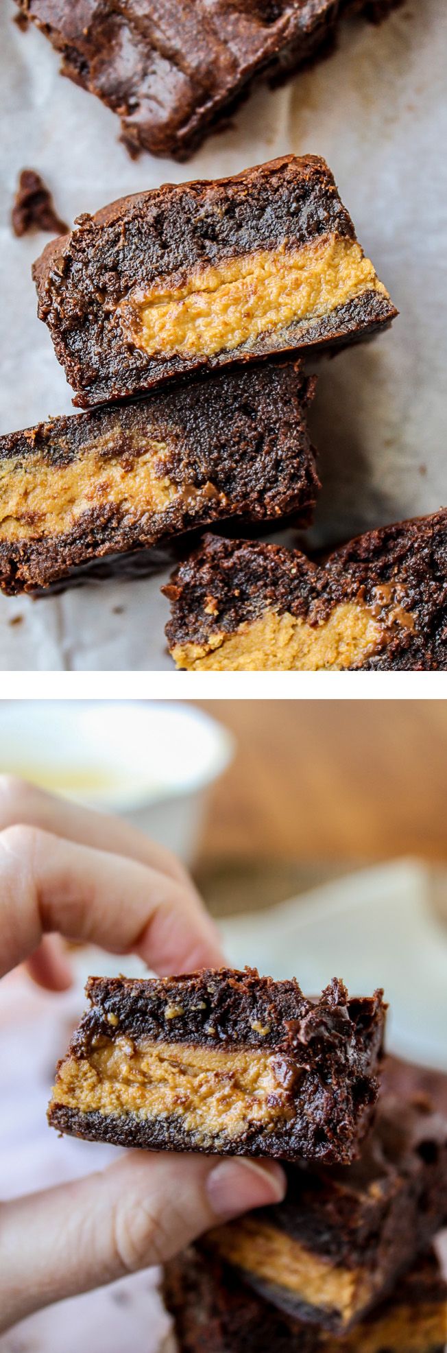 Reese's Stuffed Brown Butter Brownies from The Food Charlatan // So fudgy, so rich, so stuffed with Reese's.