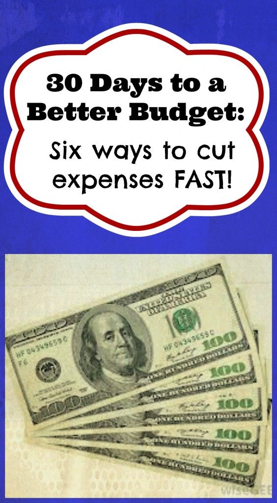 Better Budget - Six Ways to Cut Expenses Fast
