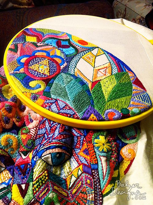 ♒ Enchanting Embroidery ♒ embroidered geometry | Balzer Designs