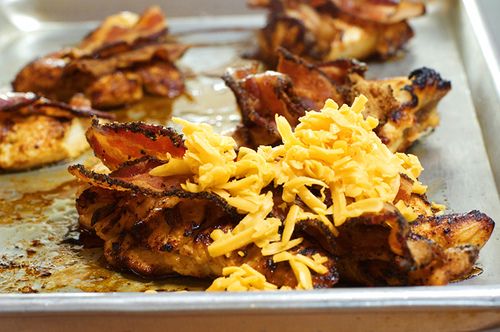 Pioneer Woman's Ranch Chicken. To make sandwiches - cut chicken breasts in half instead of pounding flat, cook the same as this recipe, and serve on a whole wheat bun.