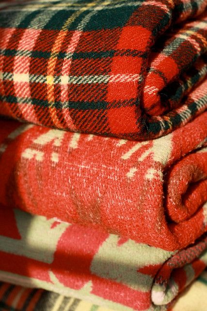 Vintage tartan blankets