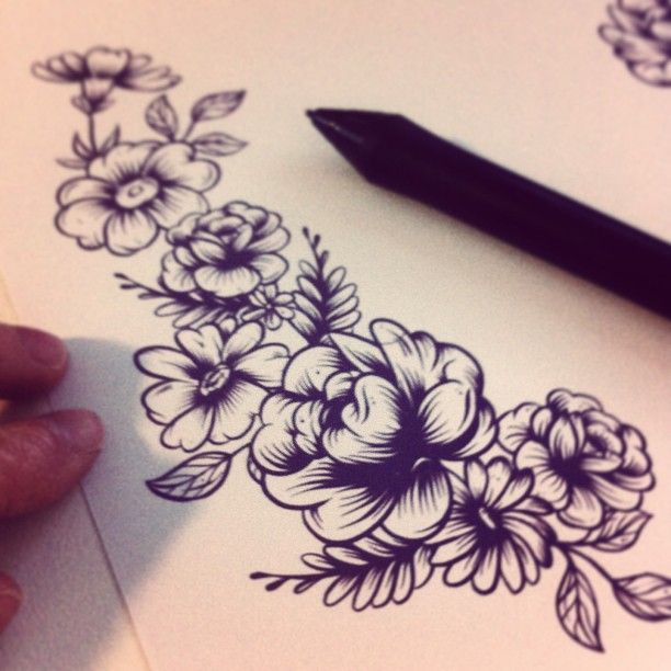 I don't know what it is that I love about this, maybe just how perfect the linework seems. But it would fit nicely along the side of my arm.