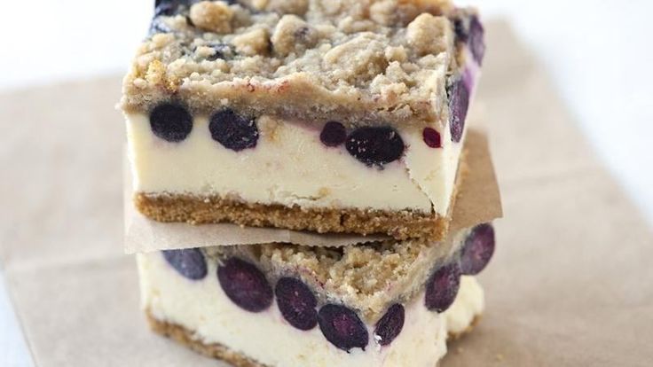 Elevate your cheesecake with a sweet and tangy blueberry and lemon filling and tasty strudel topping.