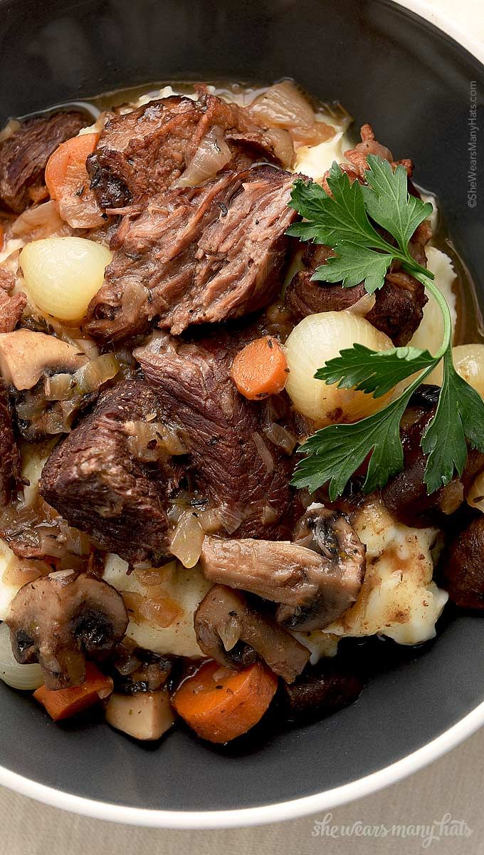 Beef Bourguignon is a favorite classic beef stew that is full of flavor. And it gets better with age. Make it a day ahead and let it mingle.