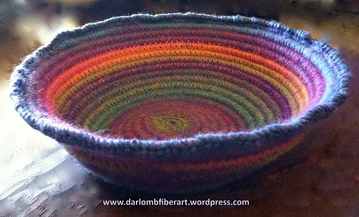 Coiled Crochet Bowl