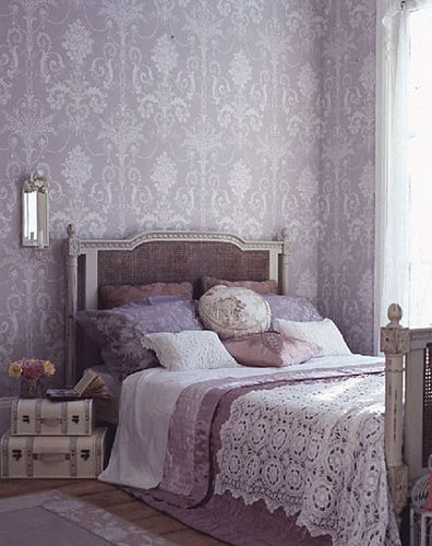 Lovely lavender bedroom...