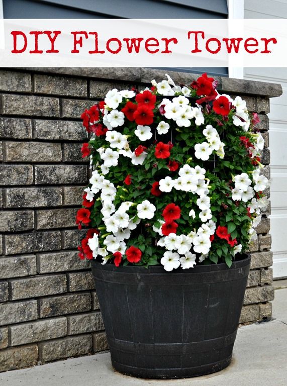 How to Make a Flower Tower {DIY}