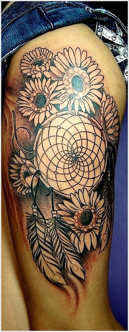 Cultural Dreamcatcher Tattoos Ideas in Modern Culture: Unique Leg Dreamcatcher Tattoo Designs For Women ~ Tattoo Ideas Inspiration