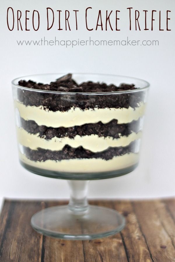 dirt cake trifle recipe