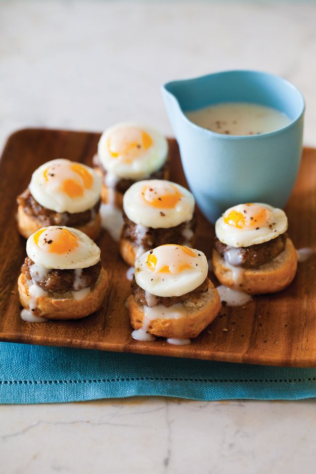 Bite Size Eggs Benedict #brunch