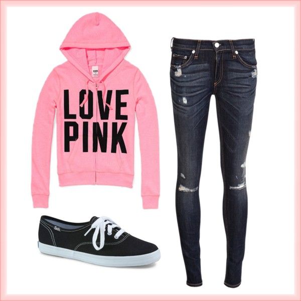 "Casual Pink" by aeris-mia-busa on Polyvore