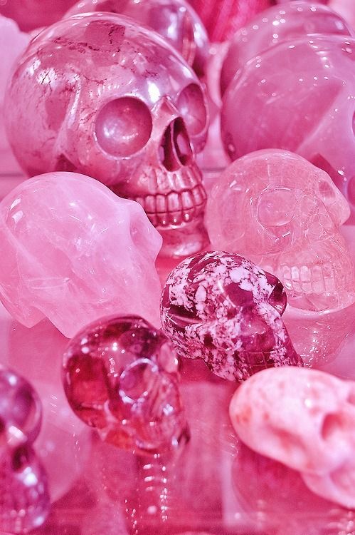 Just a bunch of pink, girly skulls is all(: