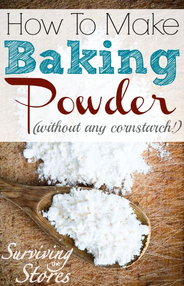 Who knew it was this easy to make your own baking powder?? Only TWO ingredients and one simple step!