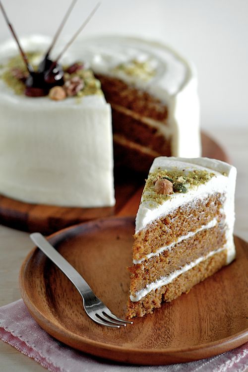 Carrot Cake with Maple Cream Cheese Frosting