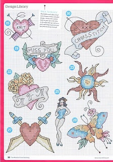 Tattoo Cross Stitch #CrossStitch