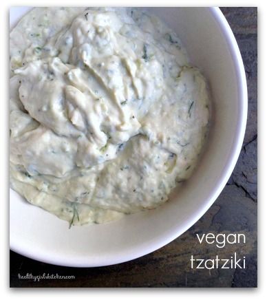 Healthy Girl's Kitchen: Vegan Tzatziki Sauce. OMG Good.
