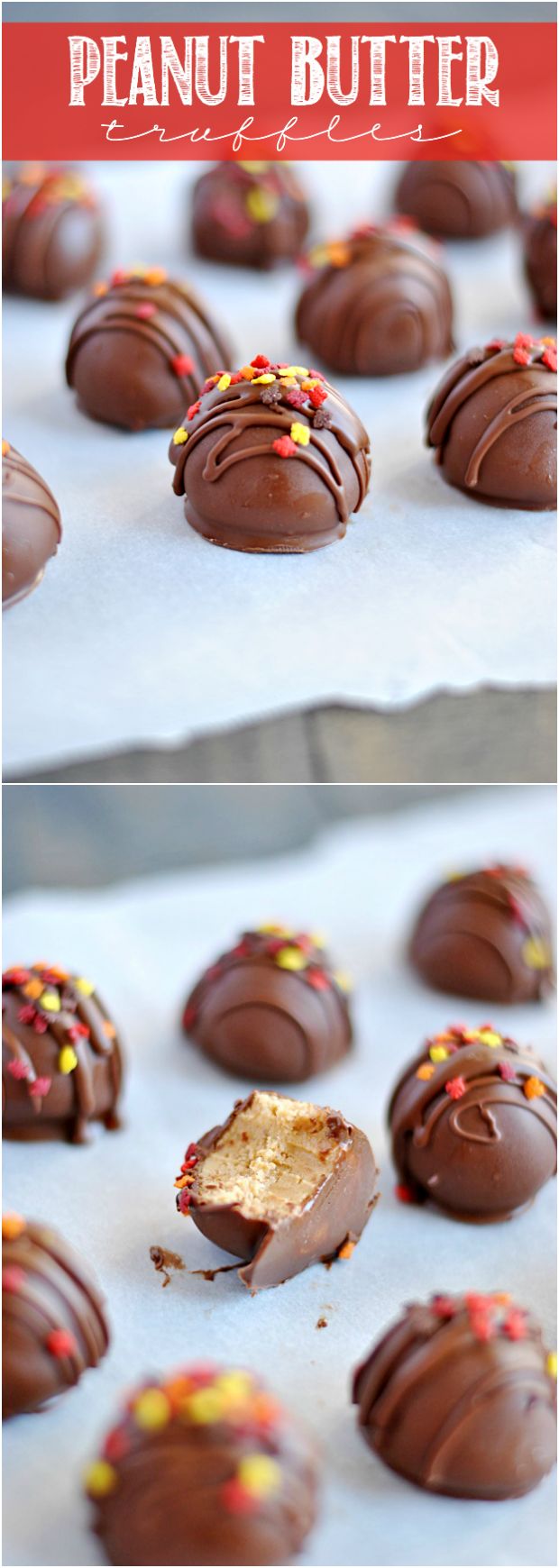 Peanut Butter Truffles are perfect for gifting on a cookie platter or just for popping in a sweet indulgence!
