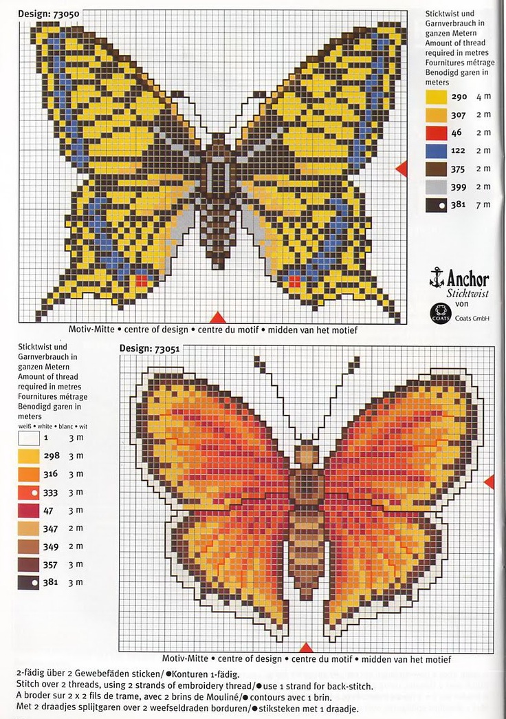Butterflies perler bead pattern