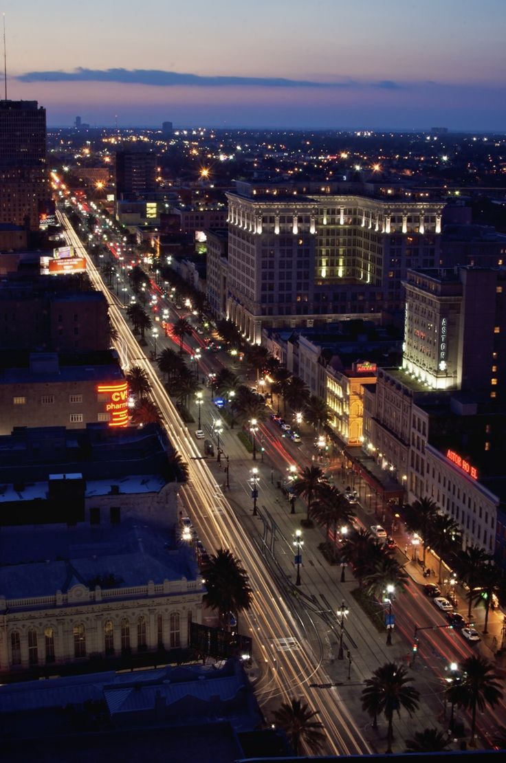 Canal Street in New Orleans.