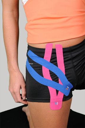 Hip Flexor Pain? No Problem! | KT TAPE tape under the clothes this just show placement