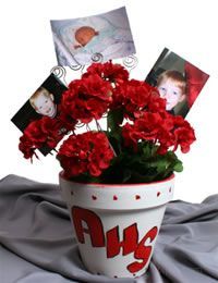 High School Graduation Party Themes | Decorate clay pots with the high school colors, plant colorful flowers ...