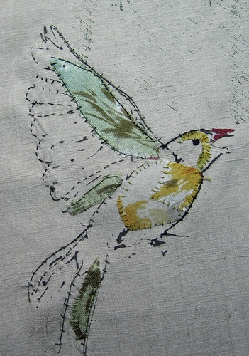 love birds - needlework art